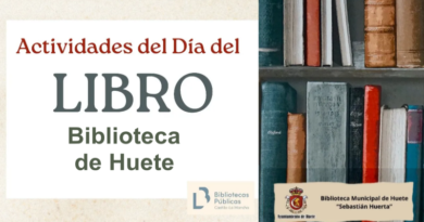 Programación por el Día del Libro en la Biblioteca Municipal de Huete ‘Sebastián Huerta’