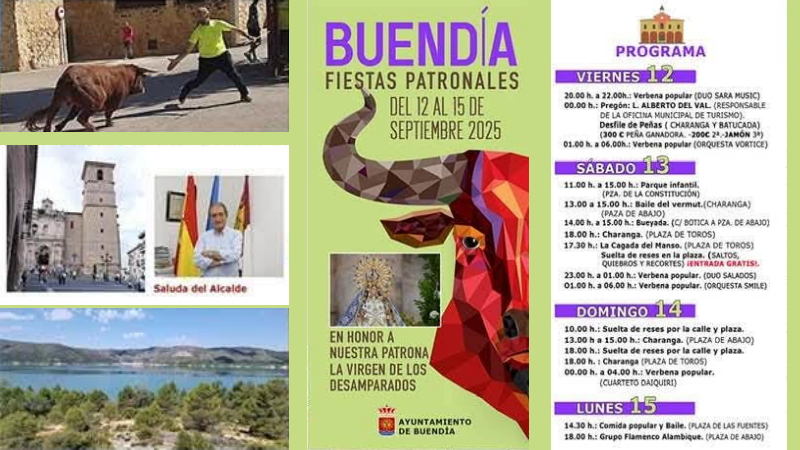 Buendía celebra sus Fiestas Patronales en honor a la Virgen de los Desamparados