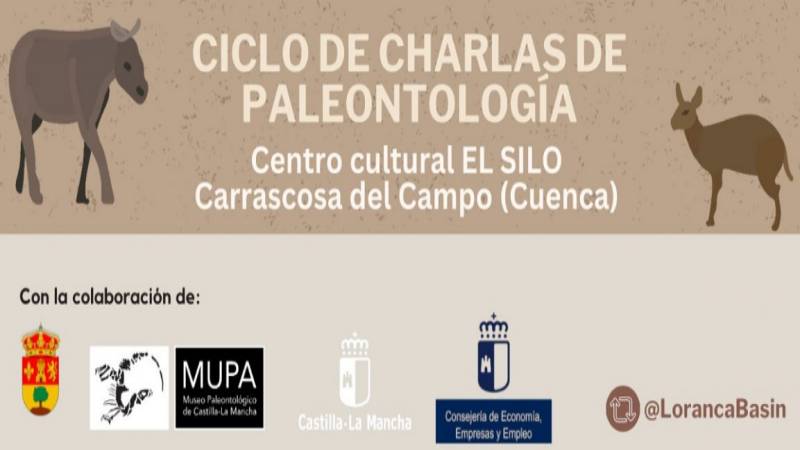 Conferencias de paleontología en el Centro Cultural 'El Silo' de Carrascosa del Campo