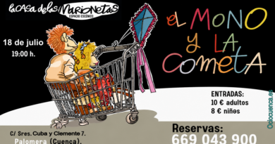 “El Mono y la Cometa”, de Títeres Cacaramusa, llega a la Casa de las Marionetas de Palomera