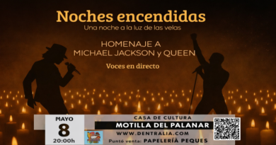 “NOCHES ENCENDIDAS: Una noche a la luz de las velas – Michael Jackson y Queen” llega a Motilla del Palancar.