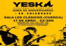 Yeska y Sr. Culebrass en concierto en Cuenca: rock en directo el 17 de abril en Los Clásicos