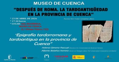 El Museo de Cuenca acoge una conferencia sobre epigrafía tardorromana el 23 de abril