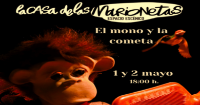 “El Mono y la Cometa”, de Títeres Cacaramusa, llega a la Casa de las Marionetas de Palomera