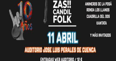Zas!! Candil Folk celebra 10 años en el Auditorio de Cuenca con un gran concierto de música tradicional