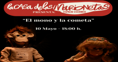 “El Mono y la Cometa”, de Títeres Cacaramusa, llega a la Casa de las Marionetas de Palomera