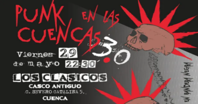 El punk y el metal más underground volverán a sonar en Cuenca con “Punk en las Cuencas 3.0” El punk y el metal más underground volverán a sonar en Cuenca con “Punk en las Cuencas 3.0”