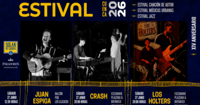 Crush, Los Holters y Juan Espiga, propuestas musicales gratutitas en la zona de San Miguel en Estival Cuenca 26