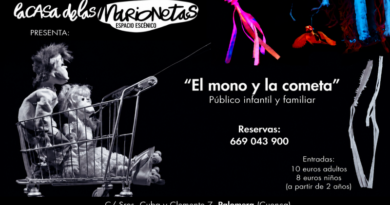 “El Mono y la Cometa”, de Títeres Cacaramusa, llega a la Casa de las Marionetas de Palomera