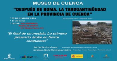 La primera presencia árabe en tierras conquenses centra una nueva conferencia del Museo de Cuenca La primera presencia árabe en tierras conquenses centra una nueva conferencia del Museo de Cuenca