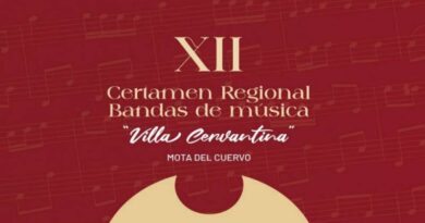 El XII Certamen Regional de Bandas de Música “Villa Cervantina” convertirá a Mota del Cuervo en referente de la música bandística el próximo 11 de julio
