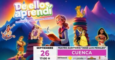 El musical familiar «De ellos aprendí» llega al Teatro Auditorio de Cuenca el 26 de septiembre El musical familiar «De ellos aprendí» llega al Teatro Auditorio de Cuenca el 26 de septiembre
