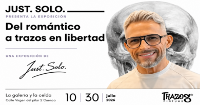 La galería Trazos acoge la exposición «Del romántico a trazos en libertad» del artista conquense Just.Solo