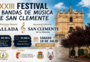 San Clemente celebrará el XXXIII Festival de Bandas de Música con Vallada como agrupación invitada