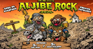 ALJIBE ROCK 2026 volverá a llenar de música Santa María de los Llanos los días 17 y 18 de julio