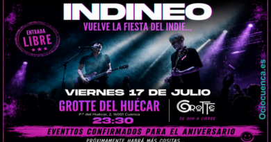 Grotte del Huécar celebra este viernes una nueva noche dedicada a los himnos del indie