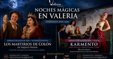 Continúan las ‘Noches Mágicas’ en Valeria con teatro, música y gastronomía bajo las estrellas