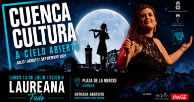Laureana llevará el fado a la Plaza de la Merced dentro de Cuenca Cultura a Cielo Abierto Laureana llevará el fado a la Plaza de la Merced dentro de Cuenca Cultura a Cielo Abierto