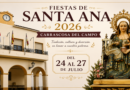 Programa de las Fiestas de Santa Ana 2026 en Carrascosa del Campo