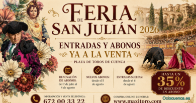 Ya están a la venta las entradas y los abonos de la Feria de San Julián 2026 de Cuenca: fechas, descuentos y puntos de venta Ya están a la venta las entradas y los abonos de la Feria de San Julián 2026 de Cuenca: fechas, descuentos y puntos de venta