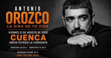 Antonio Orozco llevará «La gira de tu vida» a las fiestas de San Julián de Cuenca