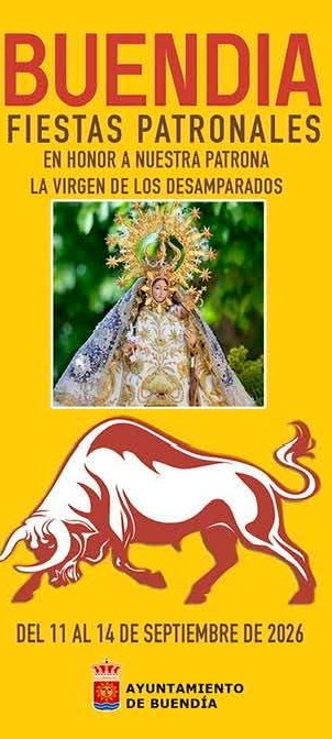 Cartel de las Fiestas Patronales de Buendía 2026