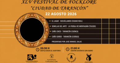Tarancón celebrará su 45.º Festival de Folklore con grupos de Ciudad Real, Toledo y Cuenca Tarancón celebrará su 45.º Festival de Folklore con grupos de Ciudad Real, Toledo y Cuenca