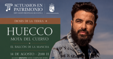 Huecco llevará su explosiva mezcla de rumba y rock a los molinos de Mota del Cuervo