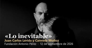 Retrato en blanco y negro de Juan Carlos Lerida y Carmela Munoz, autores de Lo inevitable