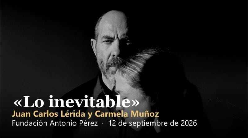 Retrato en blanco y negro de Juan Carlos Lerida y Carmela Munoz, autores de Lo inevitable