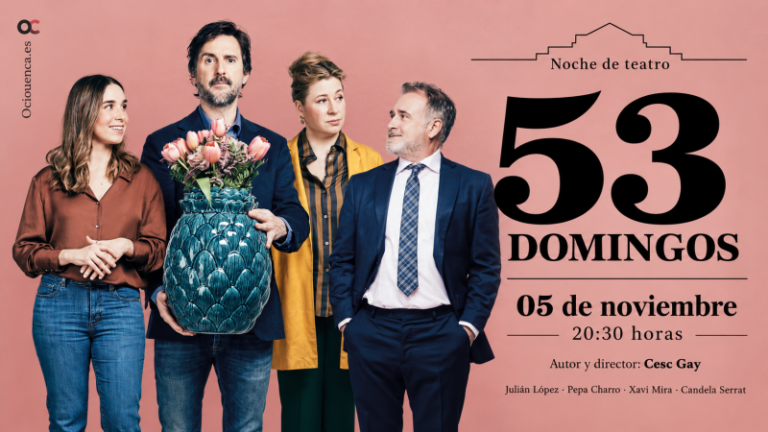 «53 domingos», la comedia teatral de Cesc Gay con Julián López, llega al Auditorio de Cuenca el 5 de noviembre