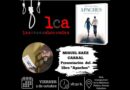 Cartel de la presentación de «Apaches», de Miguel Sáez Carral, con Las Casas Ahorcadas en la Biblioteca Fermín Caballero de Cuenca