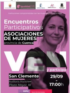Cartel del Encuentro Participativo de Asociaciones de Mujeres en San Clemente