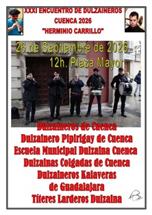 Cartel del XXXI Encuentro de Dulzaineros en Cuenca 2026
