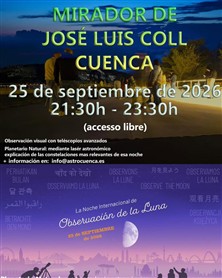 Cartel Noche de Observación de la Luna 2026