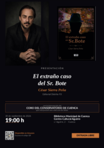 Cartel de la presentación de «El extraño caso del Sr. Bote» en Cuenca