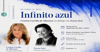 Cartel de la conferencia Infinito azul de la Fundacion Juan March