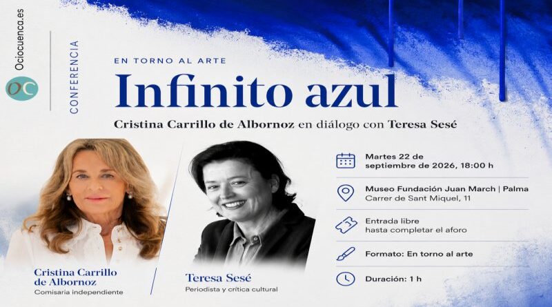 Cartel de la conferencia Infinito azul de la Fundacion Juan March