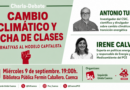 Antonio Turiel e Irene Calvé debaten en Cuenca sobre «Cambio climático y lucha de clases» el 9 de septiembre
