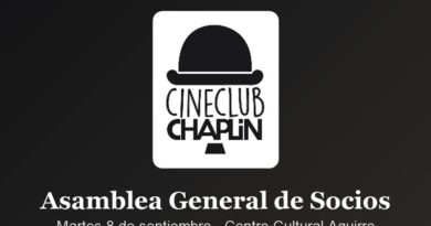 Comunicado del Cineclub Chaplin a sus socios: Asamblea General el 8 de septiembre