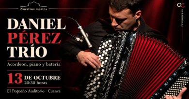 Daniel Pérez Trío reivindica el acordeón en el Auditorio de Cuenca el 13 de octubre