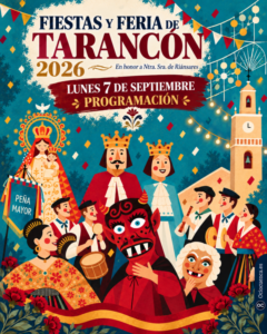 Cartel del lunes 7 de septiembre de las Fiestas y Feria de Tarancón 2026
