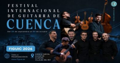 Cartel de la primera edicion del FIGUIC, Festival Internacional de Guitarra de Cuenca (25 sep - 4 oct 2026)