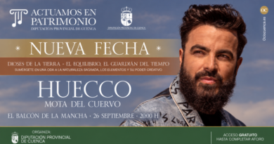 Huecco en Mota del Cuervo, nueva fecha 26 de septiembre, Actuamos en Patrimonio