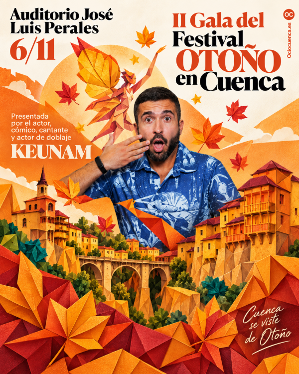 Cartel de la II Gala del Festival de Otoño de Cuenca, presentada por Keunam
