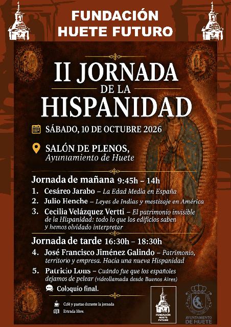 Cartel de la II Jornada de la Hispanidad en Huete