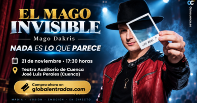 El Mago Invisible, Dakris, presenta «Nada es lo que parece» en El Pequeño Auditorio de Cuenca el 21 de noviembre