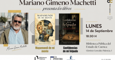 Mariano Gimeno Machetti presenta en Cuenca sus libros «Mapamundi de mi mente» y «Confidencias de mi felpudo»