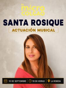 Santa Rosique en El Micro Colgao