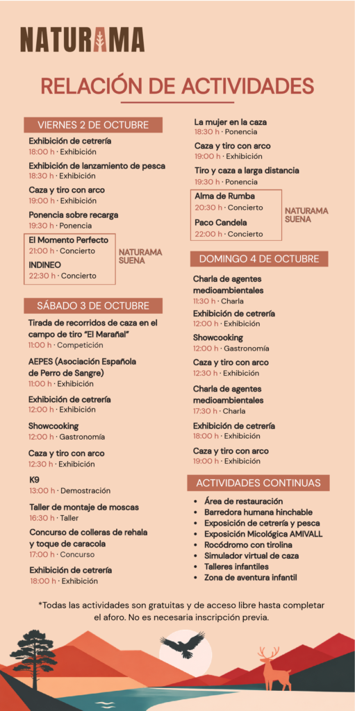 Programa de actividades de Naturama 2026